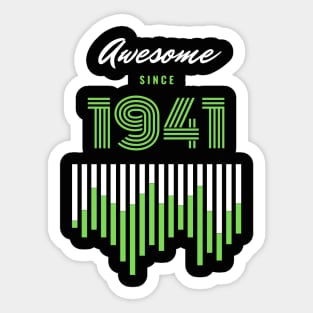 Awesome Since 1941, 80 years old, 80th Birthday Gift Sticker